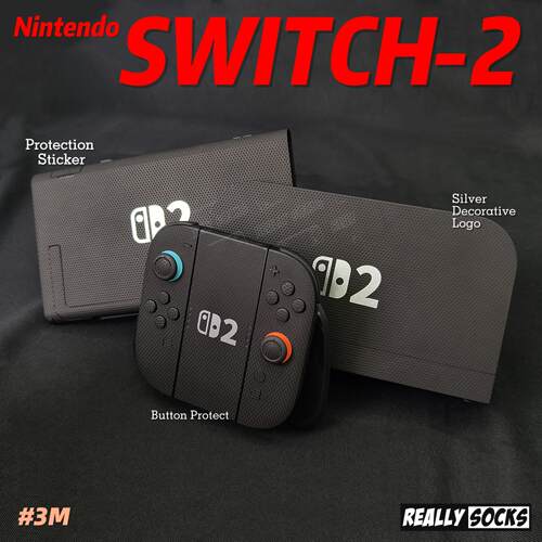 switch2防滑贴3M立体肌理矩阵蜂窝手柄充电专用