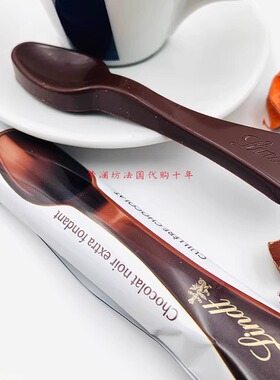 现货 新品瑞士莲巧克力勺子黑巧勺咖啡搅拌勺进口零食