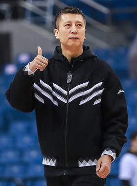 李宁19CBA全明星 羊毛 运动棉服夹克保暖外套球员同款 AJMP003-1