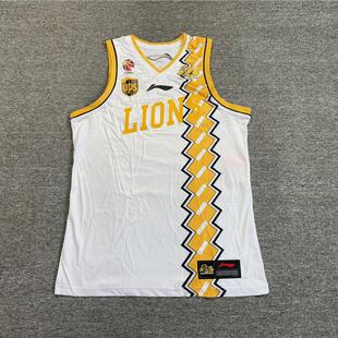 李宁CBA联赛赞助浙江广厦队主场比赛篮球训练背心上衣AAYK521