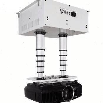 投影仪电动升降吊架会议摄像竹节式遥控双杆伸缩投影机架吸顶定制