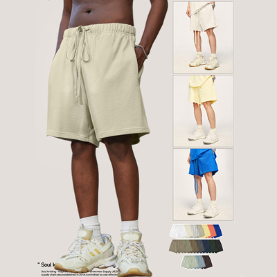 欧美高街17色系基础款短裤