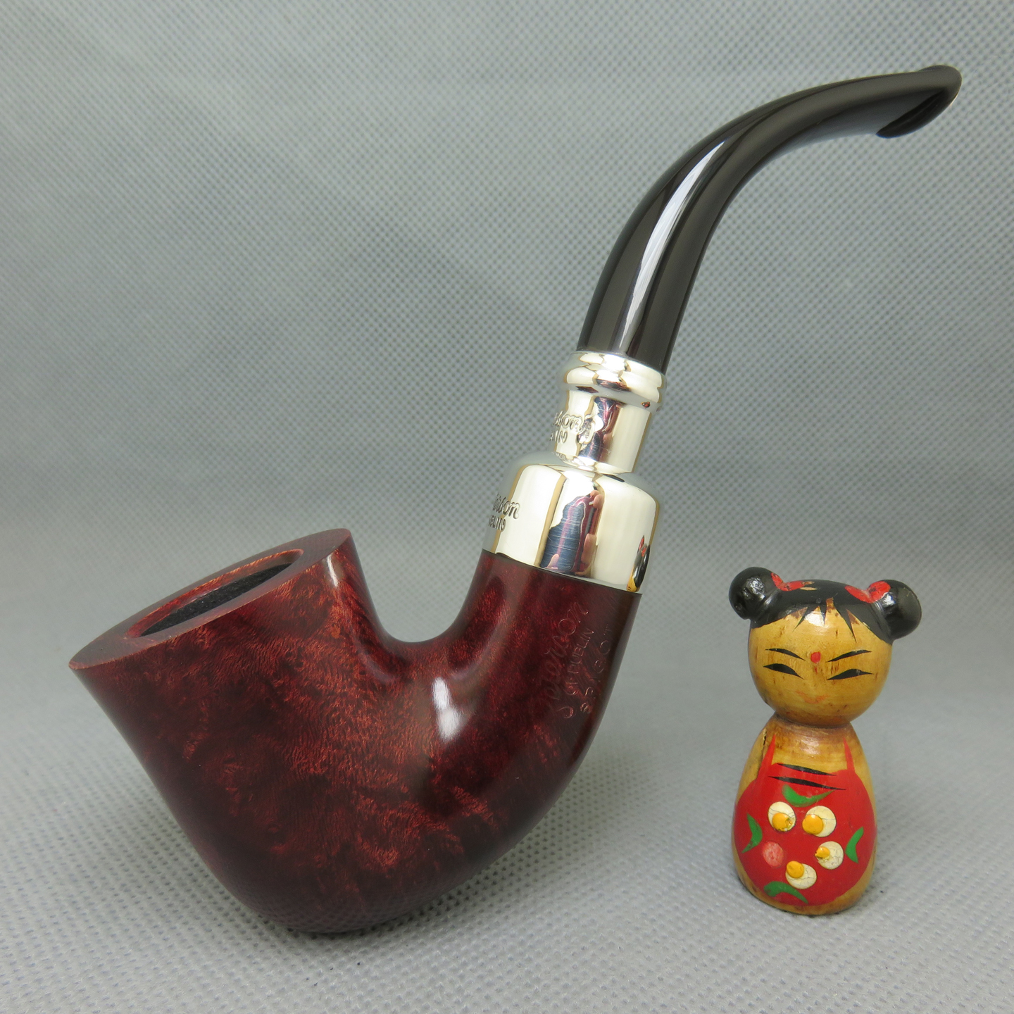 爱尔兰彼得森Peterson石楠木925双银龙头军插烟斗red spigot 05