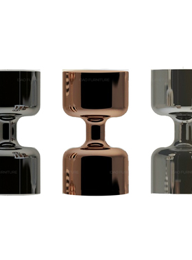 idao宜道创意个性家具设计师凳子边几边桌金属亮光漆side table