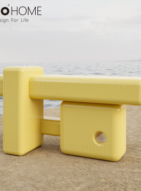 idao创意艺术装饰雕塑desk展示岛台玄关桌console控制台虚实空间