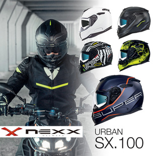 X NEXX葡萄牙产SX100小尾翼 街道骑行全盔 摩托机车运动旅行头盔