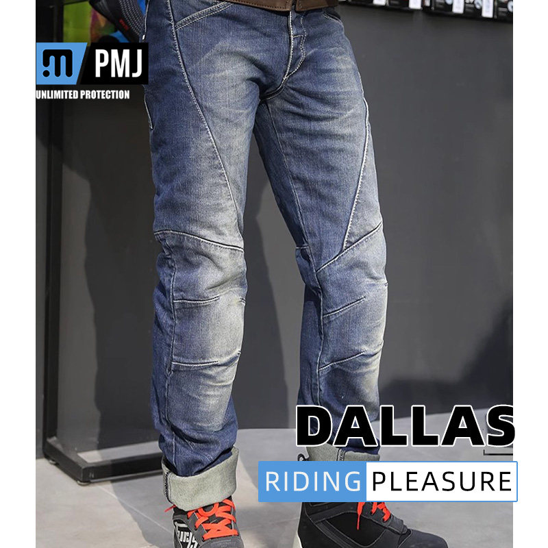 牛仔裤牛仔PMJ骑行裤耐磨