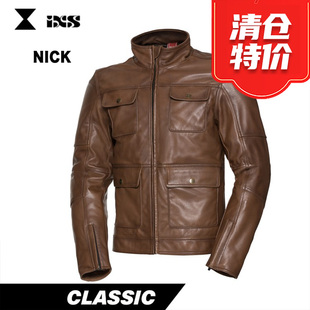 软羊皮 NICK 复古机车通勤骑行皮衣 IXS 瑞士