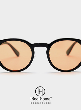 韩系文艺复古圆框偏光太阳眼镜潮男女网红款防紫外线近视墨镜ins