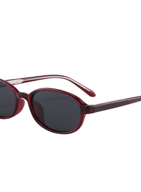 韩版asa同款椭圆形偏光茶色墨镜女高级感素颜太阳镜防紫外线近视