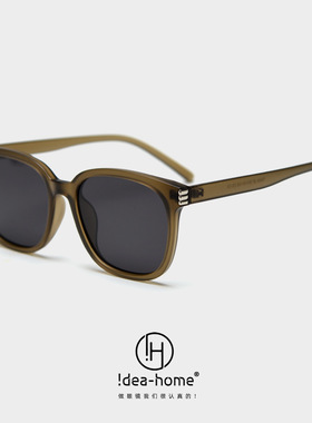 欧美方框TR90轻偏光太阳眼镜时尚潮男女款高级感黑色防紫外线墨镜