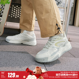 361锦程4运动鞋男鞋2026春季新款鞋子潮流百搭网面透气休闲板鞋男