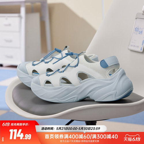 贪吃鞋361运动凉鞋女鞋夏季凉拖魔术贴透气沙滩鞋玛丽珍休闲拖鞋