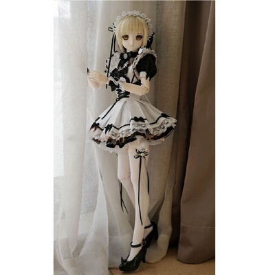 BJD女仆装 短款女仆装 娃衣女仆 DD SD女仆装 黑色短款女仆 娃衣