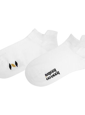 NNID运动短袜精梳棉混纺吸湿排汗舒适耐磨男女同款logo提花工艺