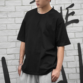 NNID短袖 T恤男 T恤情侣多克重精梳全棉重磅宽松打底国潮欧美风短袖