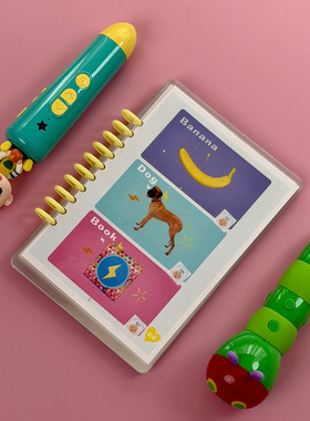 JOJO毛毛虫点读书Yakka dee亚克迪单词卡英语启蒙小达人蝌蚪自制