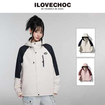 ILoveChoc男女户外三合一冲锋衣