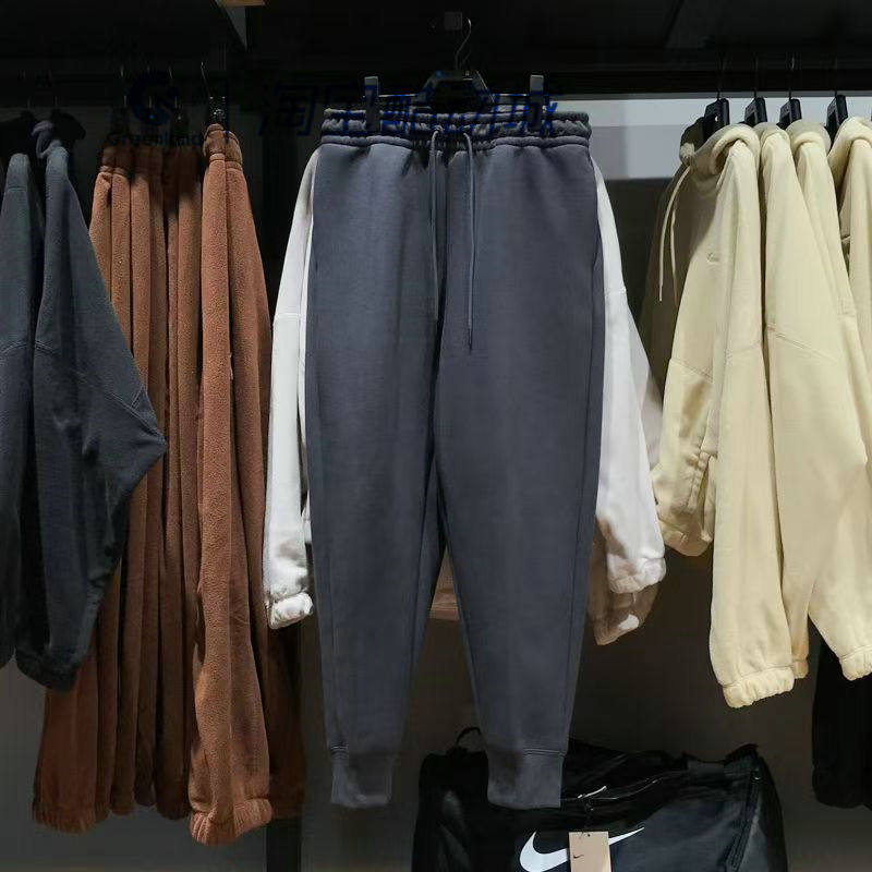 耐克男子刺绣宽松束脚收口长裤