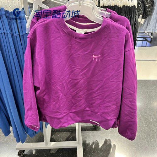 女子运动训练休闲圆领套头卫衣