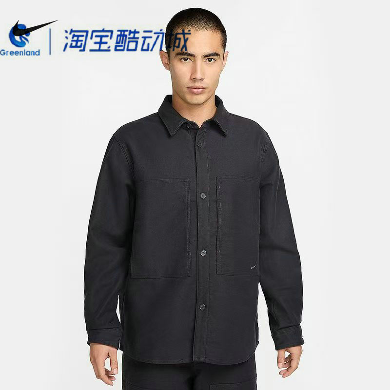 NIKE/耐克春运动时尚衬衫户外出行休闲服运动夹克外套/FB7743-060