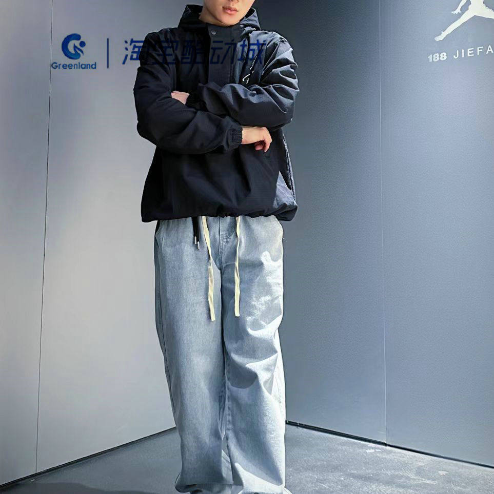 NIKE/耐克男装运动休闲简约复古百搭连帽套头上衣HF9294-010