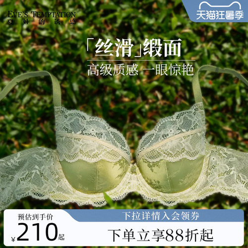 性感蕾丝超薄文胸大胸显小