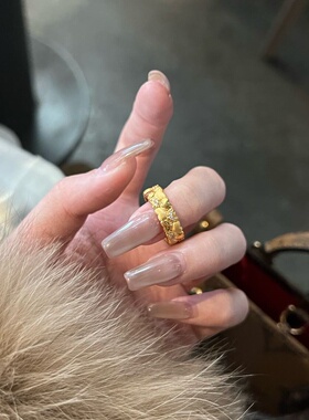 千夕足金999点钻爱心戒指黄金戒指女送女友七夕情人节生日礼物