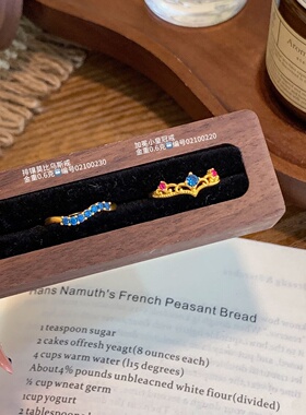 千夕足金9996D排镶莫比乌斯戒黄金戒指送女友七夕情人节生日礼物