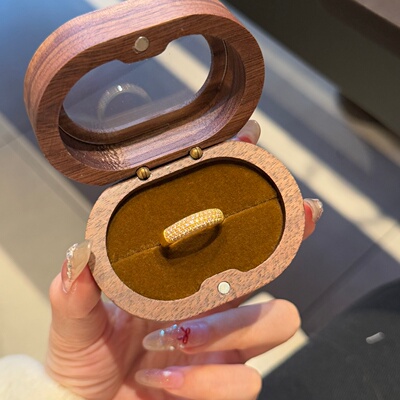 千夕 足金9995D镶嵌满天星黄金戒指女款求婚情人节生日礼物送女友