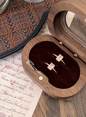 千夕足金9996D粉砖戒黄金戒指女款送女友七夕情人节生日礼物