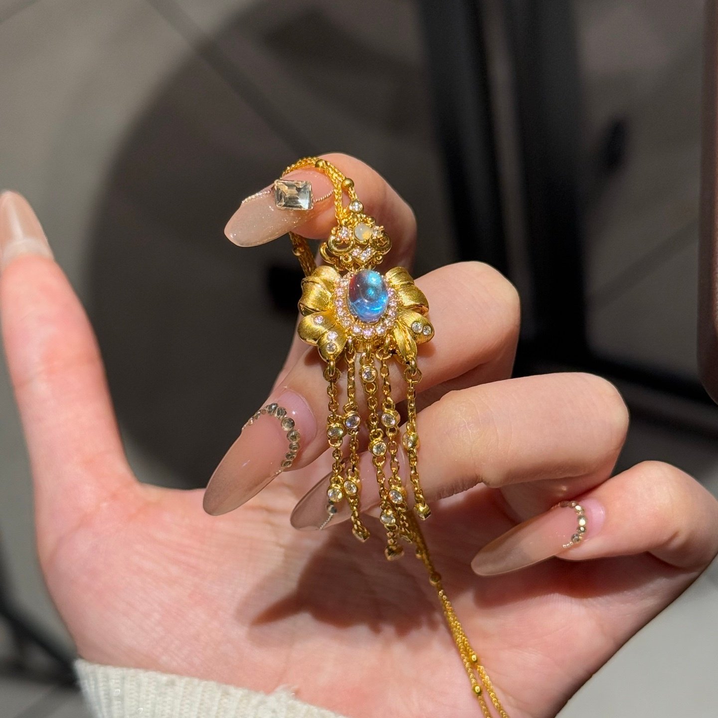 千夕 足金9995d镶嵌蝴蝶结流苏黄金吊坠女款情人节生日礼物送女友,黄金,颈饰,淘宝优惠券,粉丝福利购,淘宝优惠卷