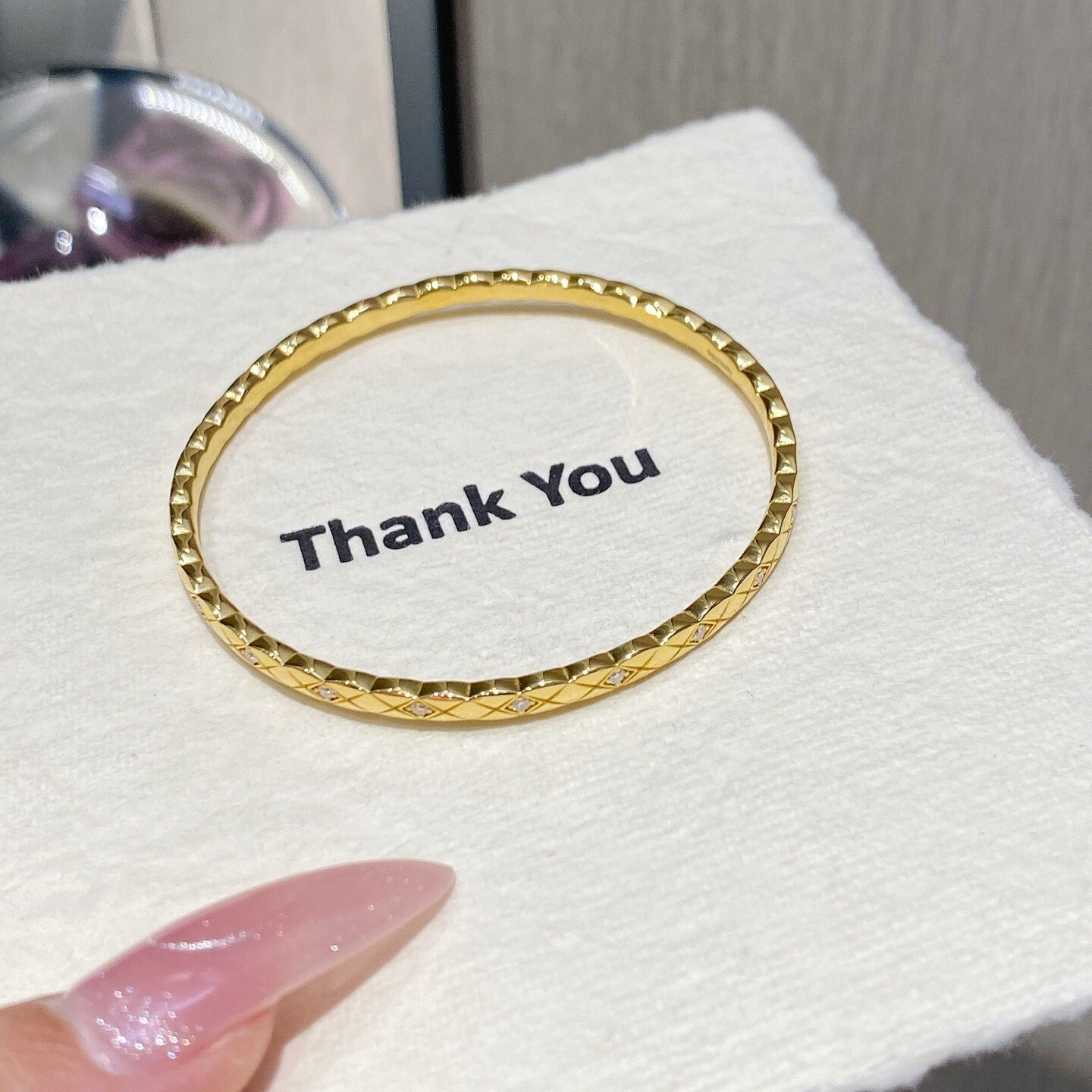 千夕 足金9995G小香手镯黄金手镯女款情人节生日礼物送女友老婆