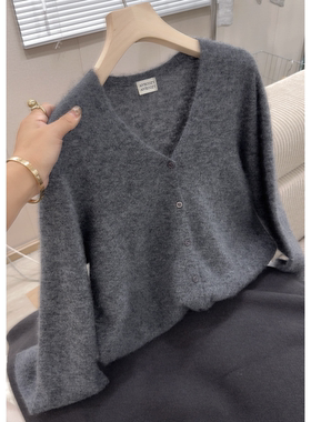 3416【一线成衣V领简约开衫】巨百搭秋季新款女士上衣