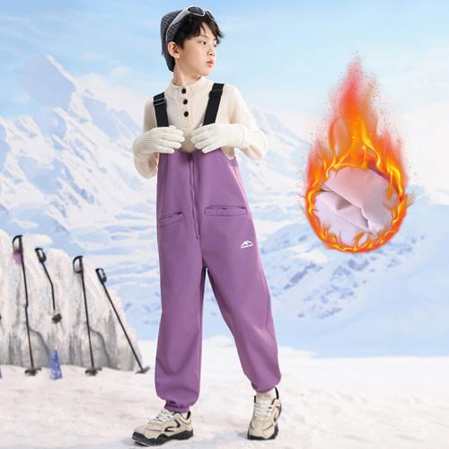 酷曼犀儿童滑雪裤加厚保暖防水