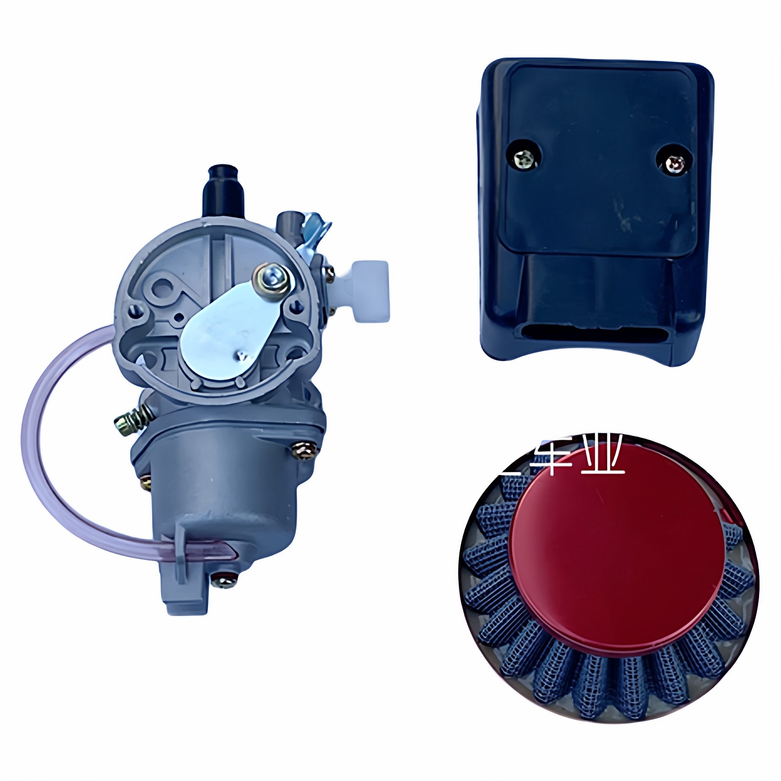 迷你小越野摩托车配件 小跑车发动机49CC汽油发动机化油器 空滤器