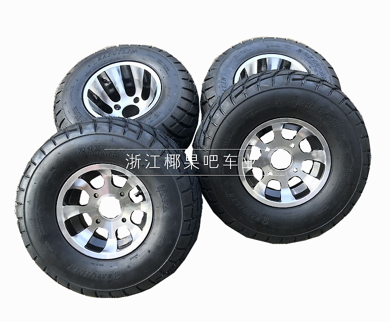 卡丁车配件 大公牛沙滩车21X7-10  20X10-10寸公路轮胎铝轮