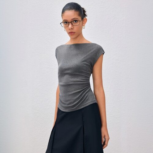 Sleeve Fitted Tee 连袖通勤修身T恤