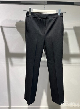 意大利正品代购 iblues 25秋冬 TORQUAY 女士简约百搭黑色微喇裤