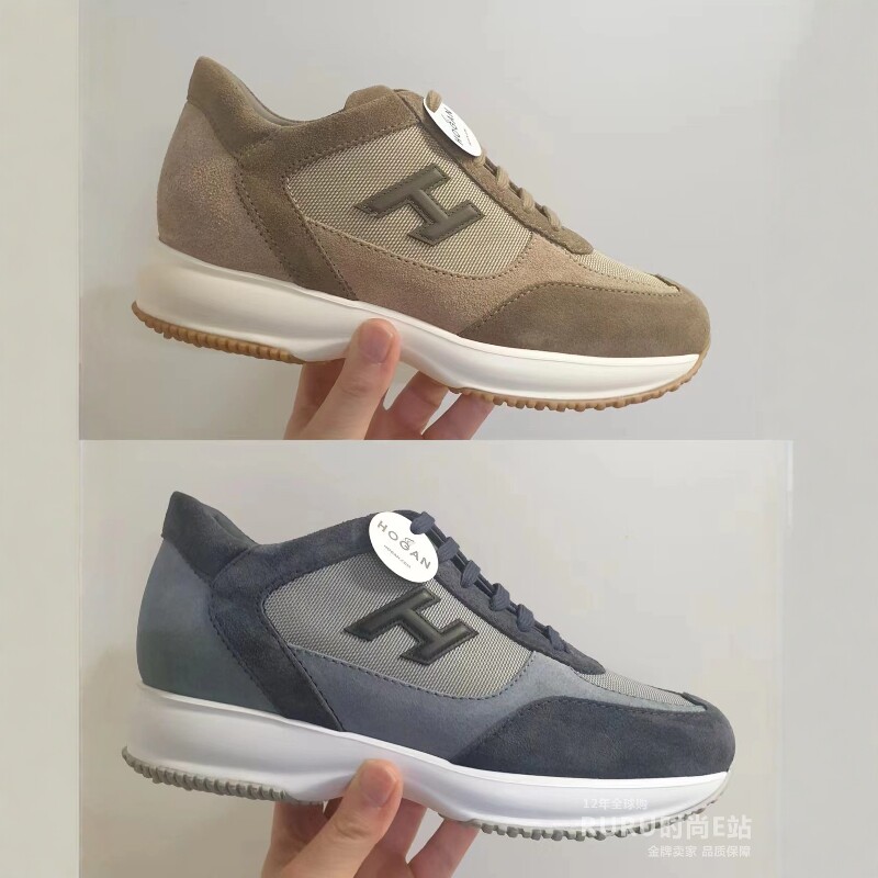 意大利正品代购HOGAN 26春夏 男士百搭新款系带厚底小H 休闲鞋