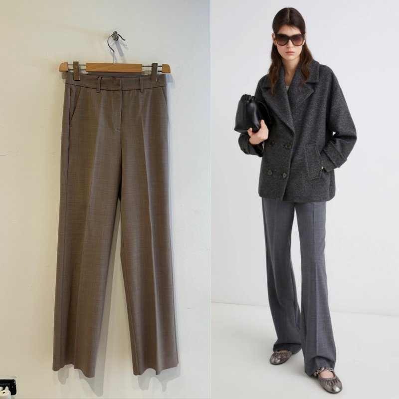 Marella自然腰百搭休闲长裤