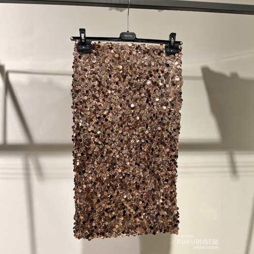 iblues中长直筒裙O型半身裙