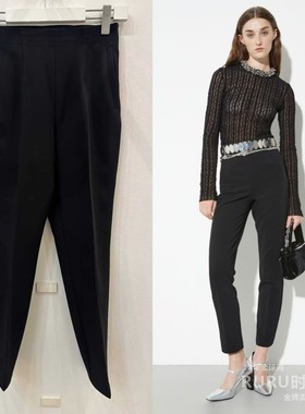 意大利正品代购Max Co 25秋冬PATRIA 女士气质通勤修身休闲直筒裤