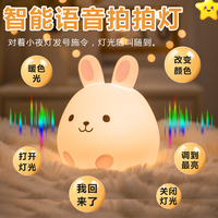 語(yǔ)音控制七彩變色拍拍燈可充電