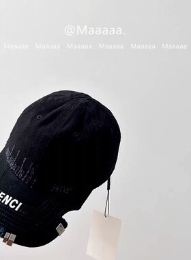 INSH 4/14 26s 新品 复古做旧鸭舌帽 铁扣鸭舌帽