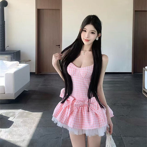纯欲辣妹收腰蓬蓬蛋糕裙
