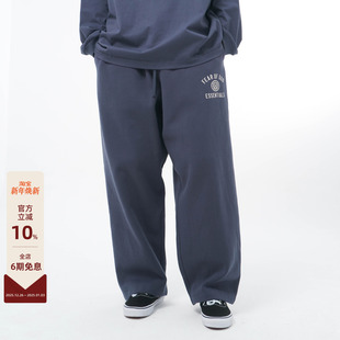 Essentials 长裤 24FALL 撞色弧形LOGO印花阔腿休闲裤 HOLIDAY FOG