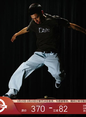 Dime 25SS 加拿大滑板品牌 三色大LOGO图案印花短袖T恤男女同款