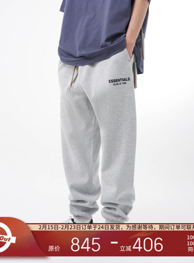 FOG Essentials 24FALL HOLIDAY 撞色小LOGO烫标印花束口休闲长裤
