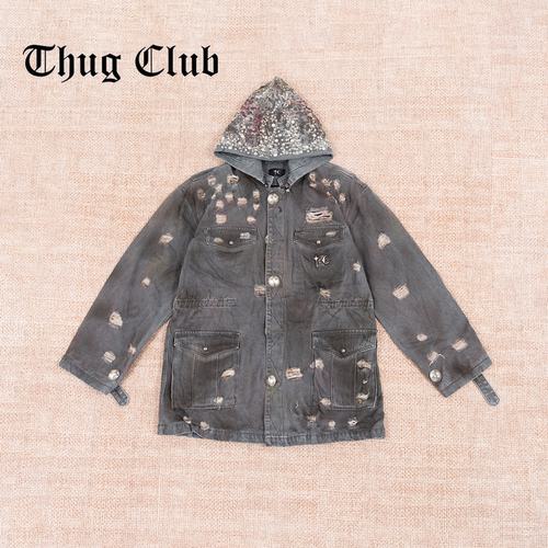 THUGCLUB重工长款连帽夹克